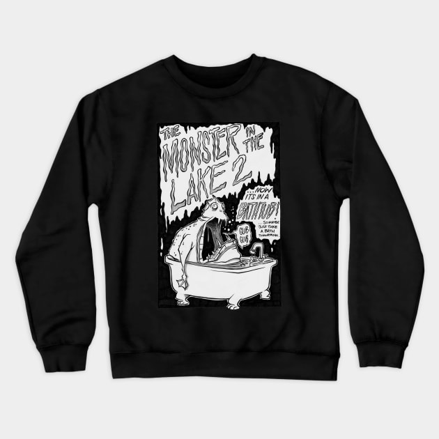 Monster in the Lake 2 Crewneck Sweatshirt by westinchurch